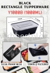 Y1000B BLACK ORIMAX 50'S+- RECTANGLE CONTAINER Plastic Containers