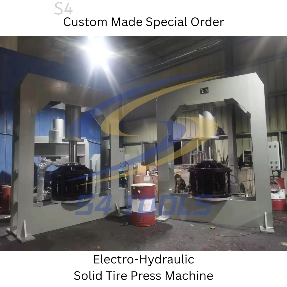 *Custom Made Special Order* Electro-Hydraulic Solid Tire Press
