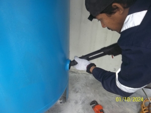 Provide yearly service for air receiver tank