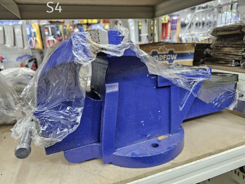 S4Tools Workshop Grade Cast Iron Bench Vise 12 Inch