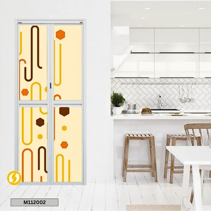 MODEL M112002 MODEL M112002 VITALLY BI FOLD (3D) ALUMINIUM DOOR Aluminium Door Choose Sample / Pattern Chart