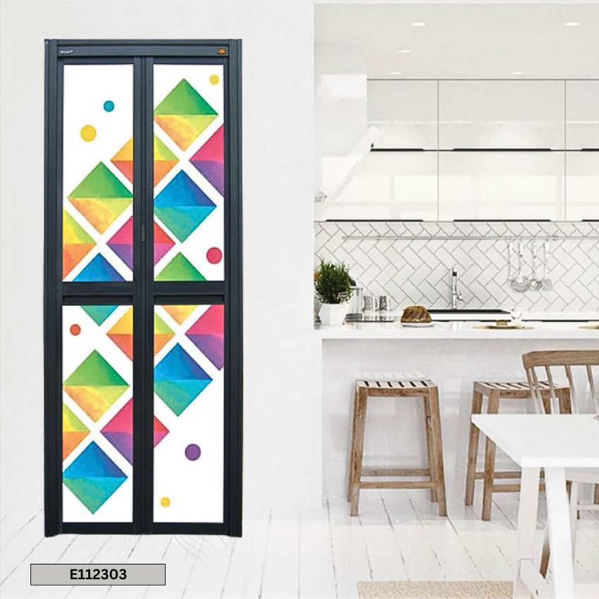 MODEL E112303 MODEL E112303 VITALLY BI FOLD (3D) ALUMINIUM DOOR Aluminium Door Choose Sample / Pattern Chart