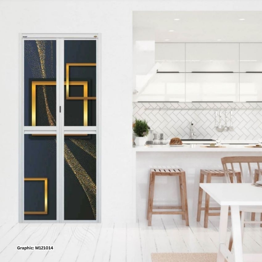 MODEL M121014 MODEL M121014 VITALLY BI FOLD (3D) ALUMINIUM DOOR Aluminium Door Choose Sample / Pattern Chart