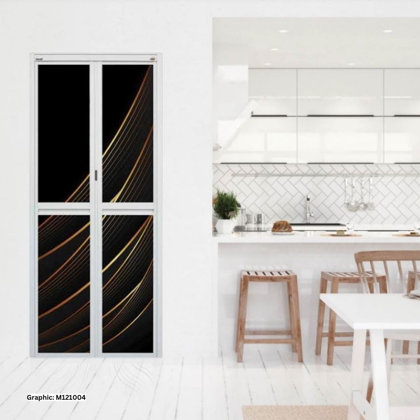 MODEL M121004 MODEL M121004 VITALLY BI FOLD (3D) ALUMINIUM DOOR Aluminium Door Choose Sample / Pattern Chart