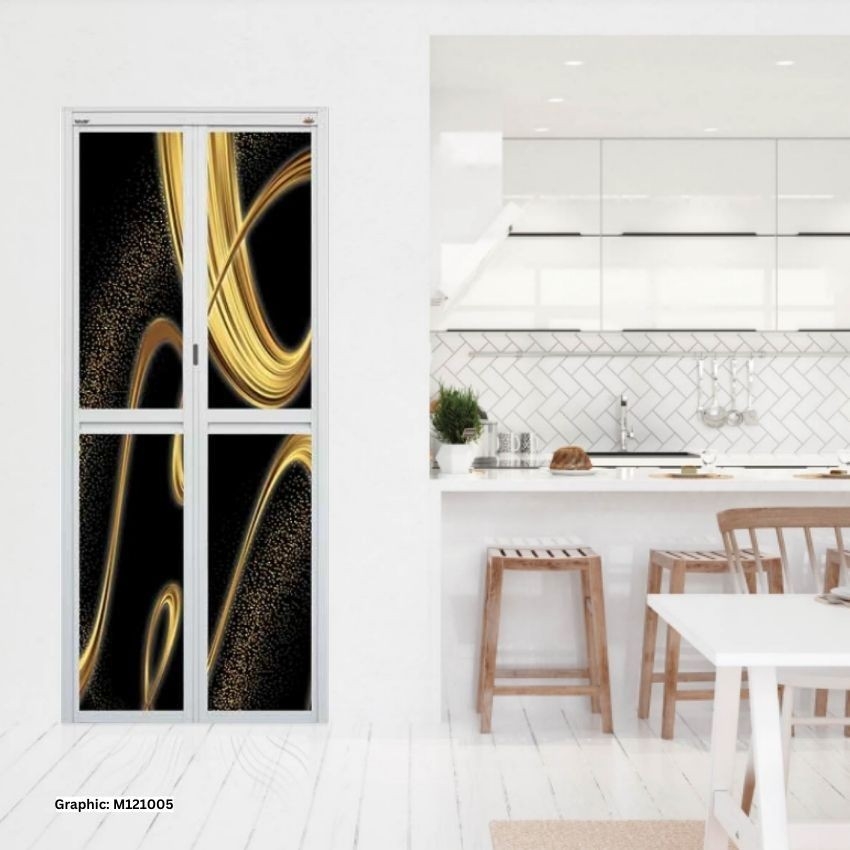MODEL M121005 MODEL M121005 VITALLY BI FOLD (3D) ALUMINIUM DOOR Aluminium Door Choose Sample / Pattern Chart