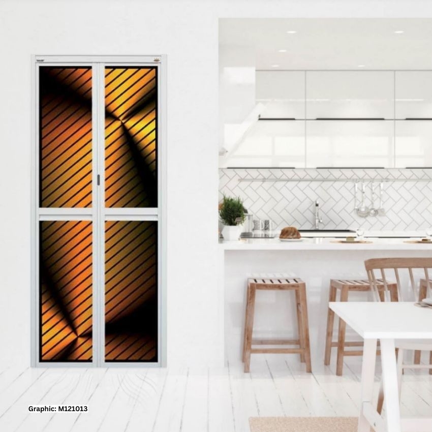 MODEL M121013 MODEL M121013 VITALLY BI FOLD (3D) ALUMINIUM DOOR Aluminium Door Choose Sample / Pattern Chart
