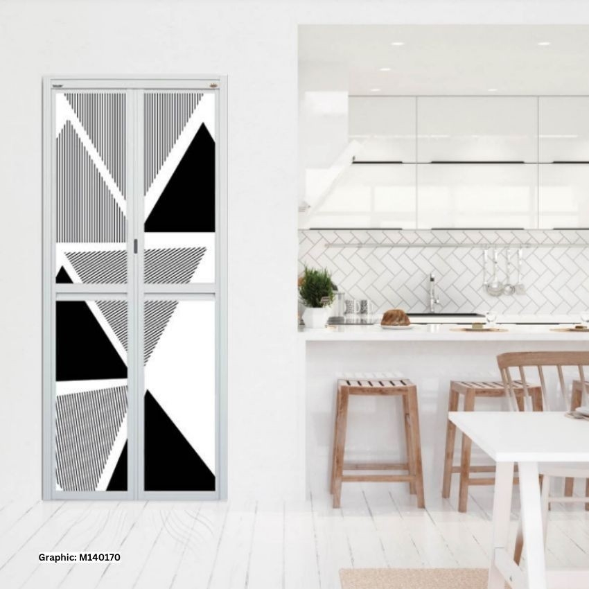 MODEL M140170 MODEL M140170 VITALLY BI FOLD (3D) ALUMINIUM DOOR Aluminium Door Choose Sample / Pattern Chart