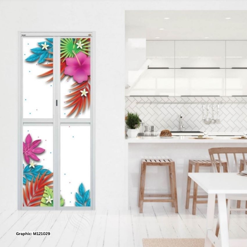 MODEL M121029 MODEL M121029 VITALLY BI FOLD (3D) ALUMINIUM DOOR Aluminium Door Choose Sample / Pattern Chart