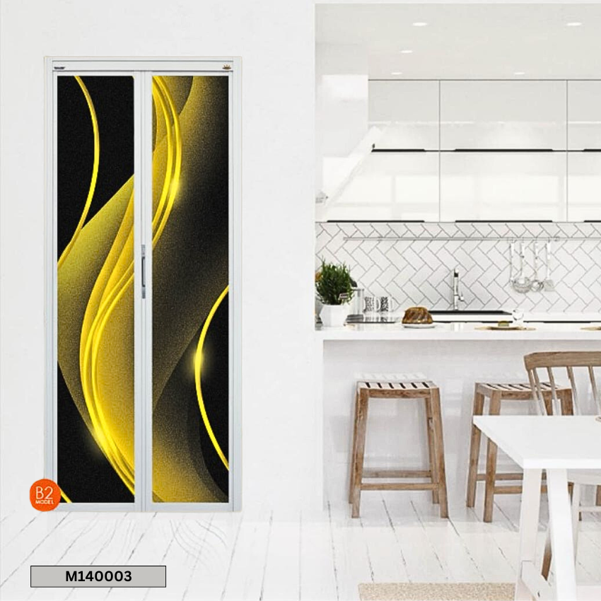 MODEL M140003 MODEL M140003 VITALLY BI FOLD (3D) ALUMINIUM DOOR Aluminium Door Choose Sample / Pattern Chart