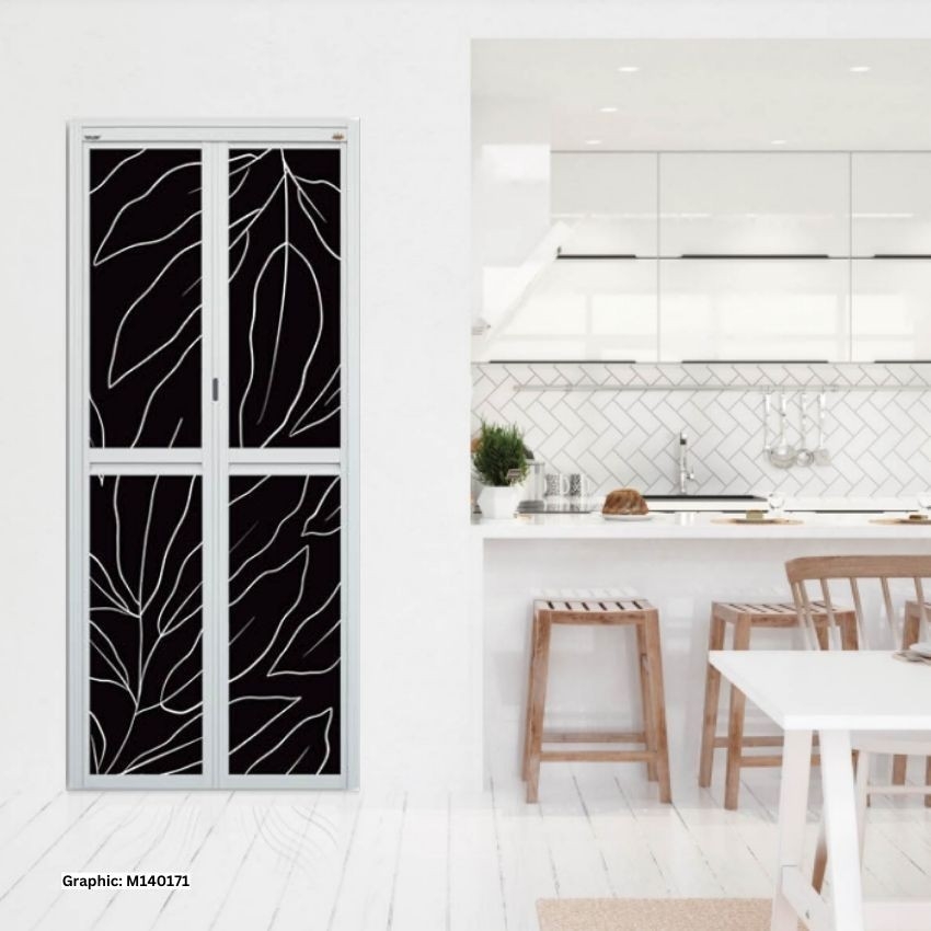 MODEL M140171 MODEL M140171 VITALLY BI FOLD (3D) ALUMINIUM DOOR Aluminium Door Choose Sample / Pattern Chart