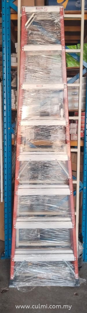 ˇ°STEP BY STEPˇ± FIBERGLASS DOUBLE SIDED A SHAPE LADDER (DFG)