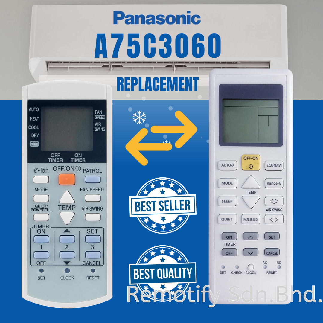 A75C3060 Panasonic Air Cond Remote