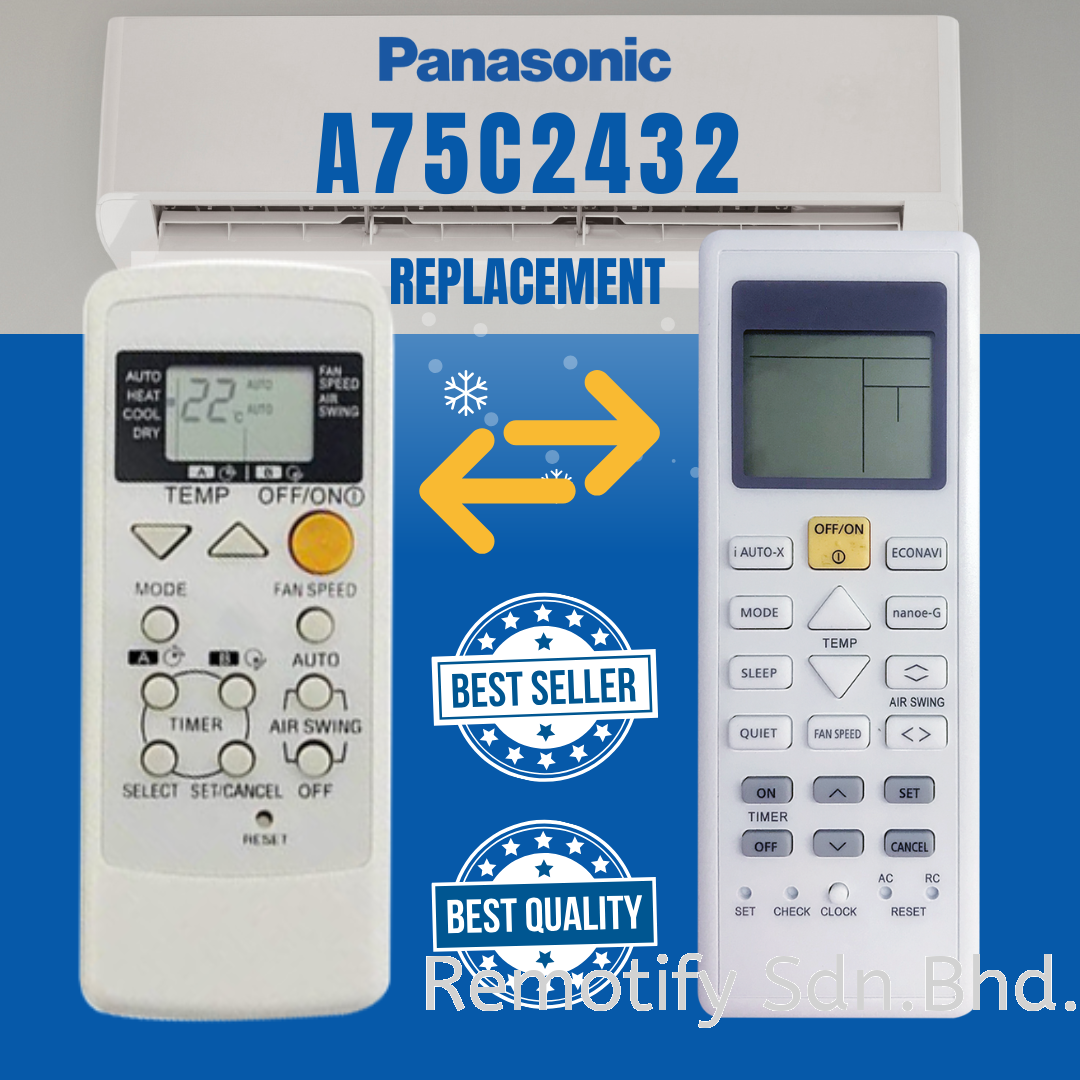 A75C2432 Panasonic Air Cond Remote