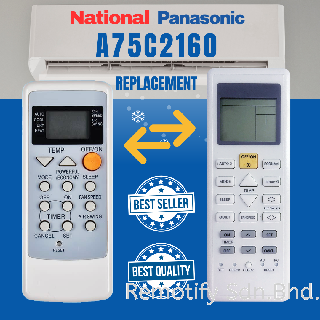 A75C2160 Panasonic Air Cond Remote