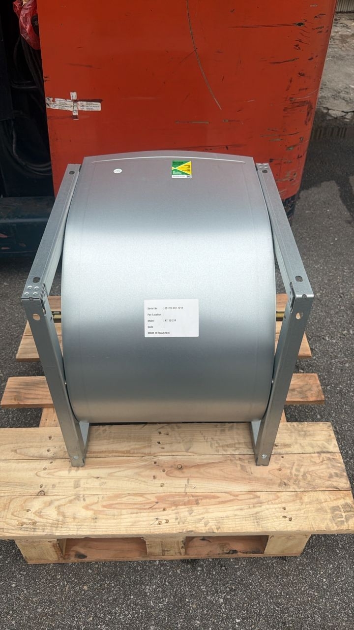 NICOTRA AT 12/12 R D25 DOUBLE INLET BARE FAN C/W CASING