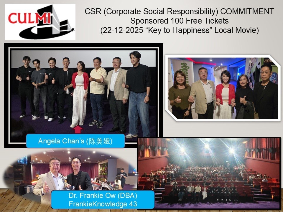 CULMI CSR (Corporate Social Responsibility) COMMITMENT SPONSORED 100 MOVIE TICKETS