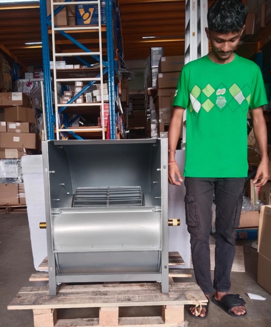 NICOTRA FAN ADH-450K (PILLOW BLOCK BEARING) BLOWER C/W CASING + SHAFT (FAN TYPE:CCW360)