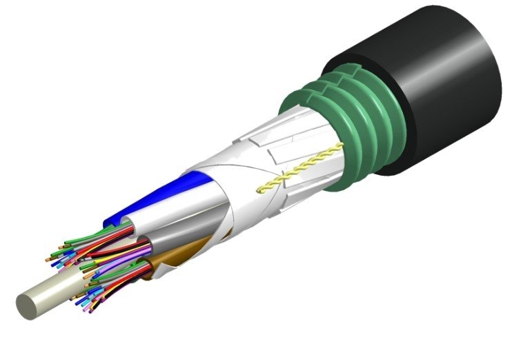 Commscope 24core OM4 Outdoor Fiber Optic Cable 50/125um FIBER CABLE ...