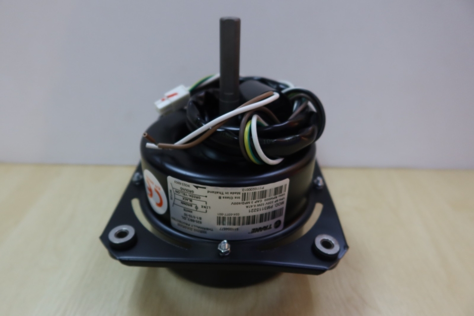 TRANE MOT10464 52W (1/15HP) (50HZ/1PH/220V) 6P 0.47A (C/W 3UF CAP.) FAN MOTOR (REPLACED:MOT08872)