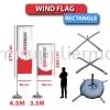 Wind Flag Rectangle | Custom Rectangular Advertising Flag for Outdoor Promotion 每 Durable & Affordab Feather Flag and Teardrop Flag Bendera Custom