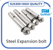 SUS304 Stainless Steel Expansion Bolt Skru Wall Plug Besi Tahan Karat Heavy Duty Anchor Bolt M6-M16 Fasteners