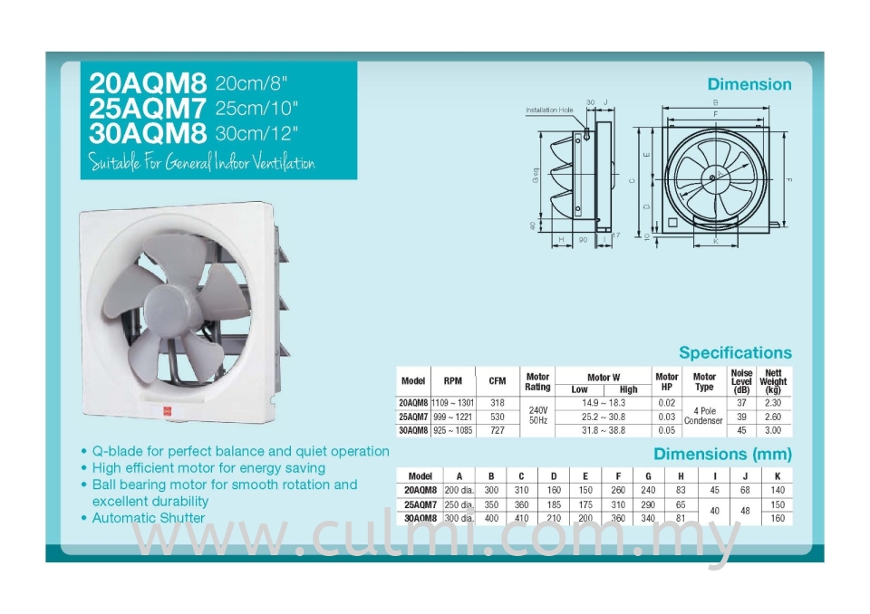 KDK EXHAUST FAN
