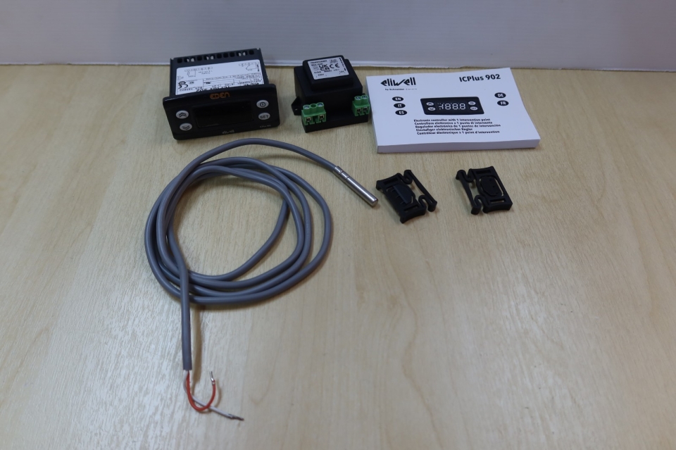 ELIWELL ICPLUS 902 PTC-NTC 12V TEMPERATURE CONTROLLER C/W 1 PTC SENSOR & STEP DOWN TRANSFORMER