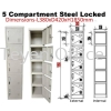 5 COMPARTMENT STEEL LOCKER LOCKER COMPACTMENT STEEL FURNITURE