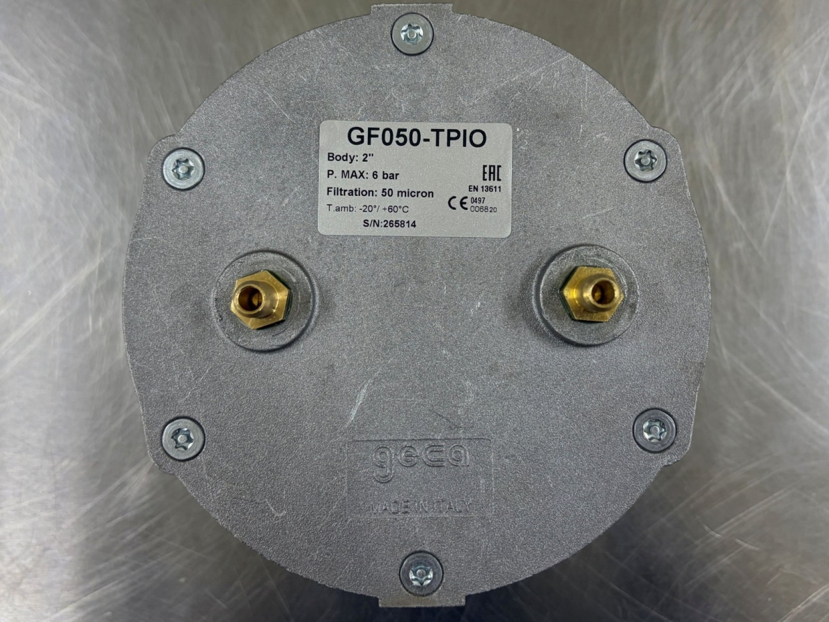 GECA Gas Filter 2" Pmax 6 bar with Test Point In/Out (GF050-TPIO)