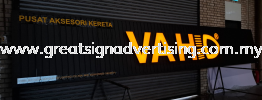 3D LED FRONTLIT LETTERING + ALUMINIUM STRIP CEILING BASE SIGNAGE MAKER IN CHERAS, KAJANG & PJ 3D ALUMINIUM CEILING TRIM CASING BOX UP SIGNBOARD