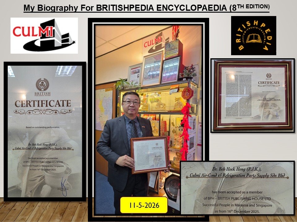 The 8th Edition of The BritishPedia Encyclopedia Certificate With My Biography Contents
