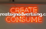 CUSTOM LED NEON TYPOGRAPHY SIGNBOARD MANUFACTURER IN KL, USJ & SS19 LED NEON LIGHT SIGNAGE