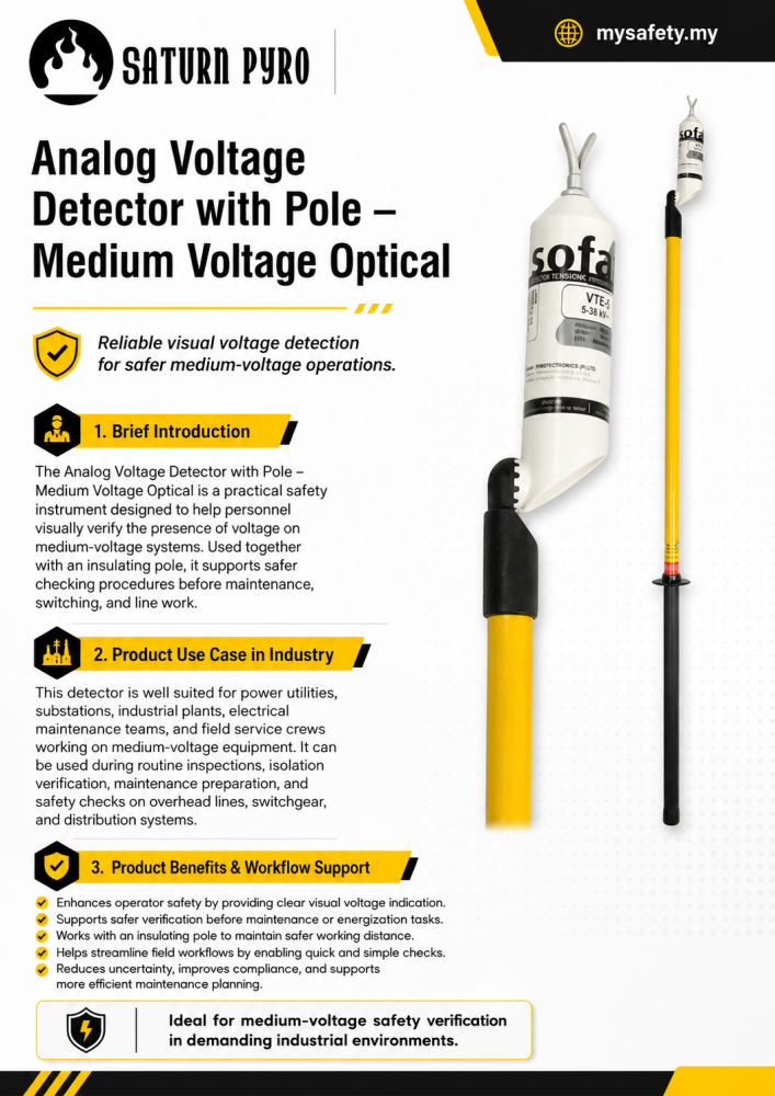 Analog Voltage Detector with Pole ¨C Medium Voltage Optical