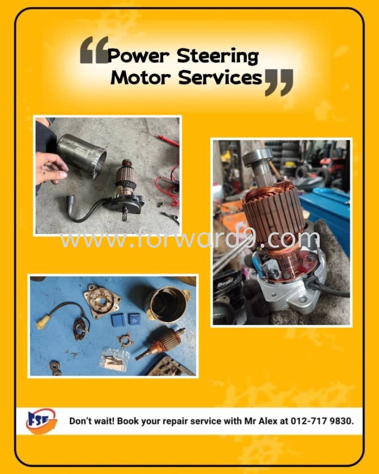 Power Steering Motor Reach Truck Servicing