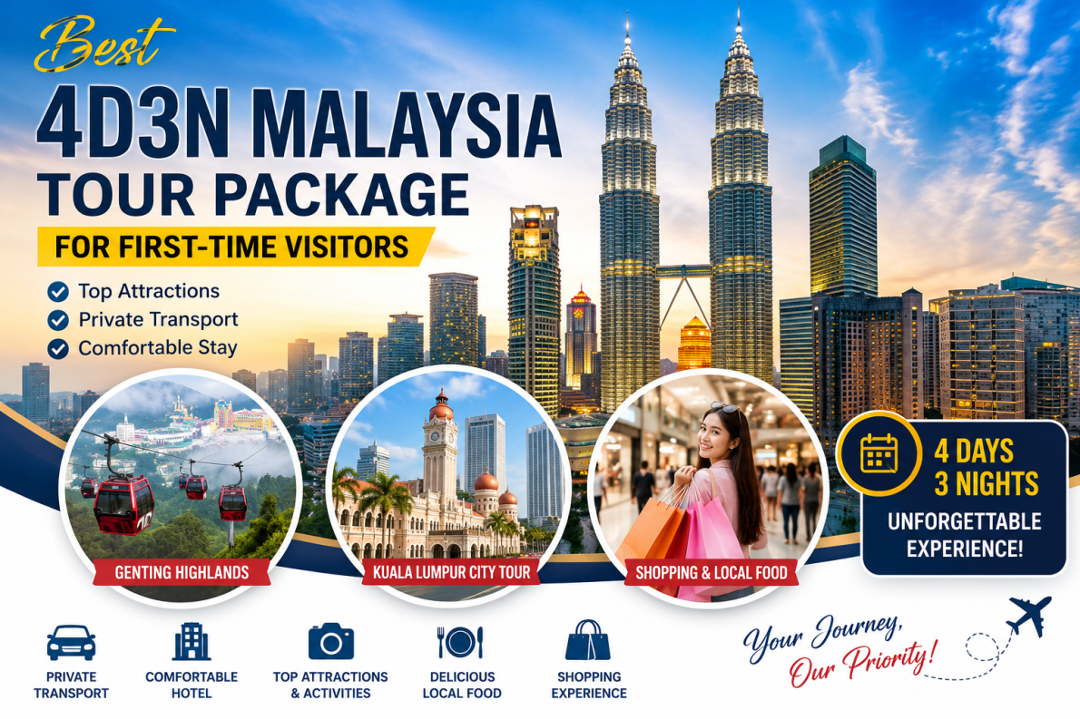 ✨ Best 4D3N Malaysia Tour Packages for First-Time Visitors