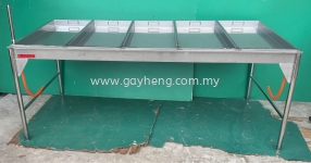 Stainless Steel Fish Display Table 白钢展示鱼盘