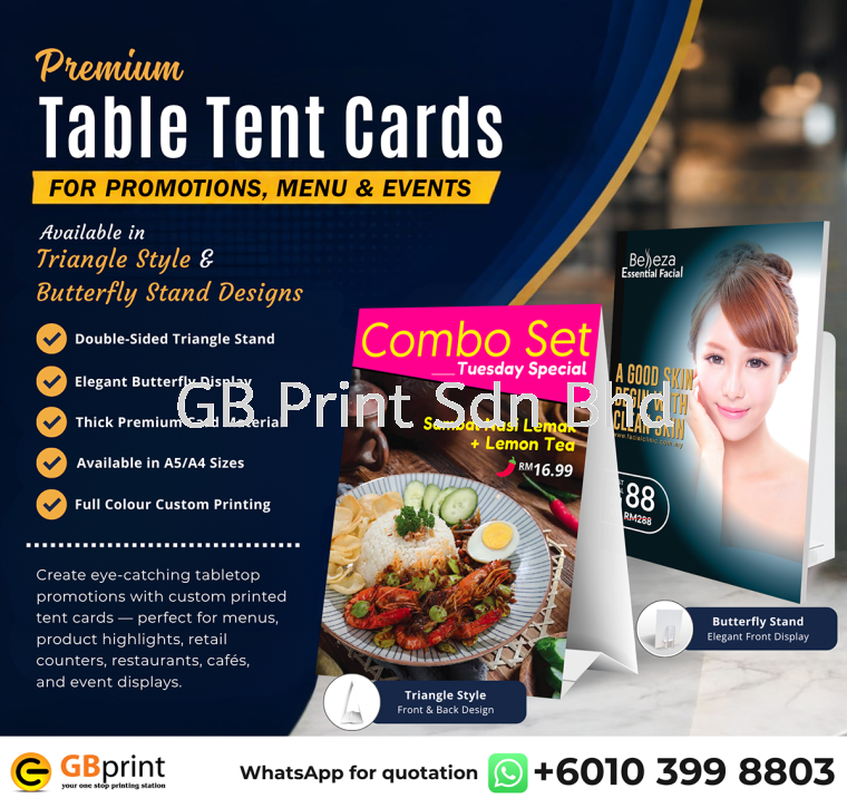 Tent Card Promotion
