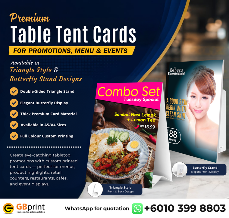 Tent Card Promotion