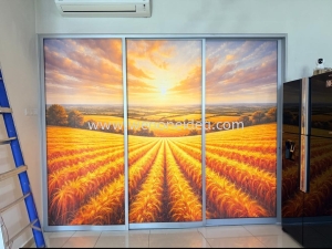 Landscape Sticker on Sliding Door