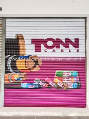 Roller Shutter Advertising Malaysia | Shop Business Info Workshop Garage Advertising Sticker | Supplier Installer | Seri Kembangan