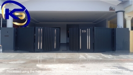 _Trackless Folding Gate (PC) Taman Sutera Kampung Jawa,Segamat,Johor