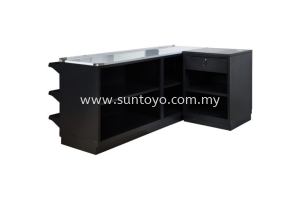 Cashier Counter 6' + Cash Register Stand