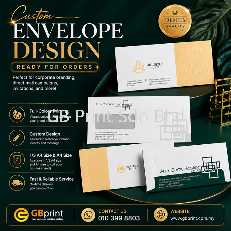 📣 CUSTOM ENVELOPE PRINTING NOW AVAILABLE!