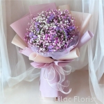 Purple baby breath bouquet