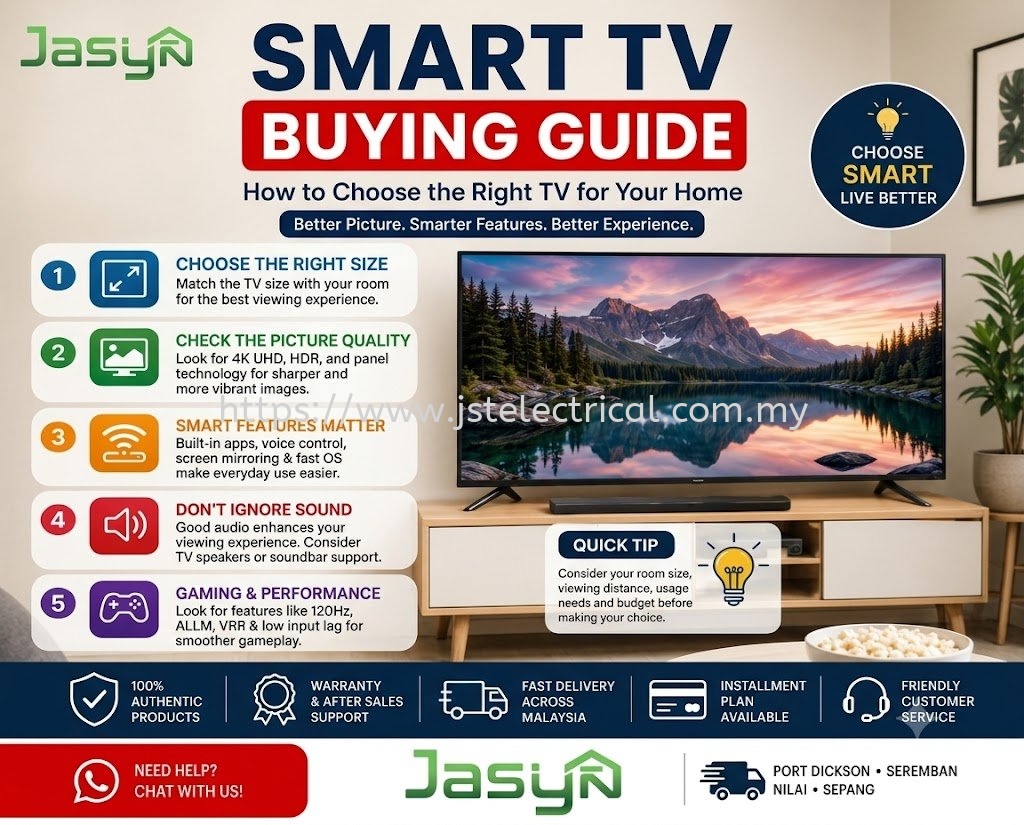 Smart TV Buying Guide: How to Choose the Right TV for Your Home in Malaysia