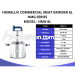 Homelux Commercial Meat Grinder 6L HMG-6L 绞肉机