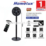 Homelux 8" Stand Fan With Remote Control / Living Fan HSF-158RC Kipas Kawanlan Jauh 站立式风扇家用