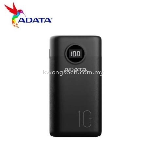 ADATA POWERBANK P10000QCD 10000MAH - BLACK (FAST CHARGING)