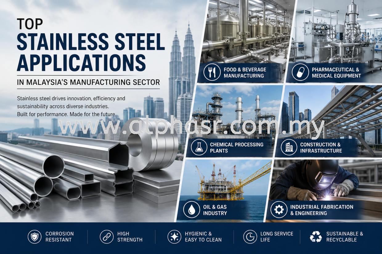 Top Stainless Steel Applications in Malaysia's Manufacturing Sector