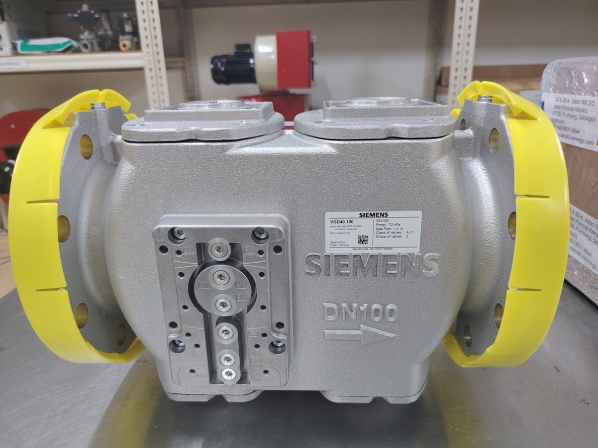 SIEMENS Double Gas Valve VGD40.100, DN100, Pmax 70kPa